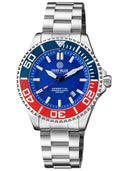 Daynight Commander T-100 Automatic Blue/red Bezel - Blue Dial Bracelet