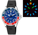 Daynight Commander T-100 Automatic Blue/red Bezel - Blue Dial Strap