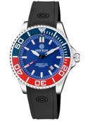 Daynight Commander T-100 Automatic Blue/red Bezel - Blue Dial Strap