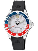 Daynight Commander T-100 Automatic Blue/red Bezel - White Dial Strap