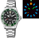 Daynight Commander T-100 Automatic Green Bezel - Black Dial Bracelet