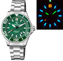 Daynight Commander T-100 Automatic Green Bezel - Green Dial Bracelet