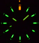 DayNight PC — Black White Orange Green/Orange Strap