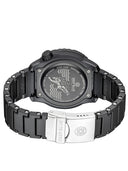 Daynight Diver PC Tritium Automatic Watch Black White Bezel - Black White Dial Blue/yellow Tubes Bracelet