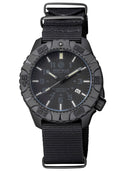 Daynight Diver PC Tritium Automatic Watch Stealth Bezel - Stealth Dial 7 Color Tubes