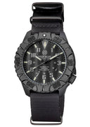 Daynight Diver PC Tritium Watch Stealth Bezel - Black Dial