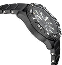 Daynight Diver PC USA Tritium Automatic Watch- Black- White Bezel - White Numbers USA Flag 3 Color Tritium Tubes – Strap