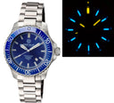 Daynight Diver Tritium T-100 Automatic Bracelet – SS Blue Ceramic Bezel Blue Dial Diver