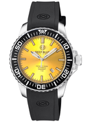 Daynight Diver Black Ceramic Bezel - Yellow Sunray Dial - Green/orange Cylindrical Tubes Strap