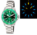 Daynight Diver Tritium T-100 Automatic Bracelet – SS Green Ceramic Bezel Green Dial Diver
