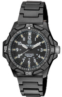 Daynight Guardian Automatic Tritium Poly Carbon Case Black/grey Bezel -white/blue Tubes