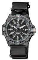 Daynight Guardian Automatic Tritium Poly Carbon Case Black/grey Bezel – Yellow / Blue Tubes