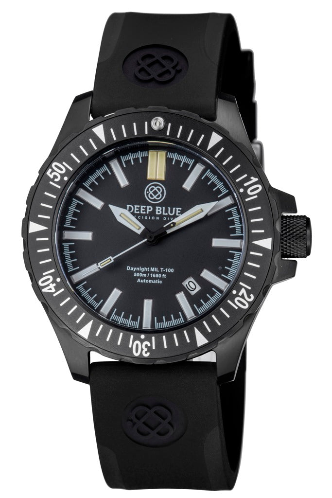 Flat Silicon W/Deep Blue Logo In Black