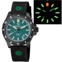 Daynight Mil T-100 Tritium Green Flat Tubes- Black PVD Case / Green Dial