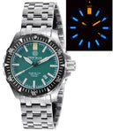Daynight Mil T100 Tritium Blue Flat Tubes- Green Dial Bracelet