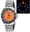 Daynight Mil T100 Tritium Blue Flat Tubes- Orange Dial Bracelet