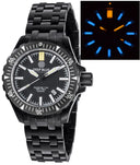 Daynight Mil T100 Tritium Blue Flat Tubes – PVD Case / Black Dial Bracelet