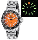 Daynight Mil T100 Tritium Green Flat Tubes- Orange Dial Bracelet