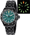 Daynight Mil T100 Tritium Green Flat Tubes - PVD Case / Green Dial Bracelet