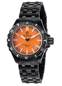 Daynight Mil T100 Tritium Green Flat Tubes - PVD Case / Orange Dial Bracelet