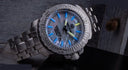 Daynight Ops Pro Tritium Tubes Automatic 46mm Stainless Steel Bezel White Mother Of Pearl Dial - Bracelet -blue/yelow Tritium Tubes
