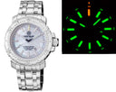 Daynight Ops Pro Tritium Tubes Automatic 46mm Stainless Steel Bezel White Mother Of Pearl Dial - Bracelet Green/Orange T