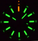Daynight Ops Pro Tritium Tubes Automatic 46mm Stainless Steel Bezel White Mother Of Pearl Dial - Bracelet Green/Orange T