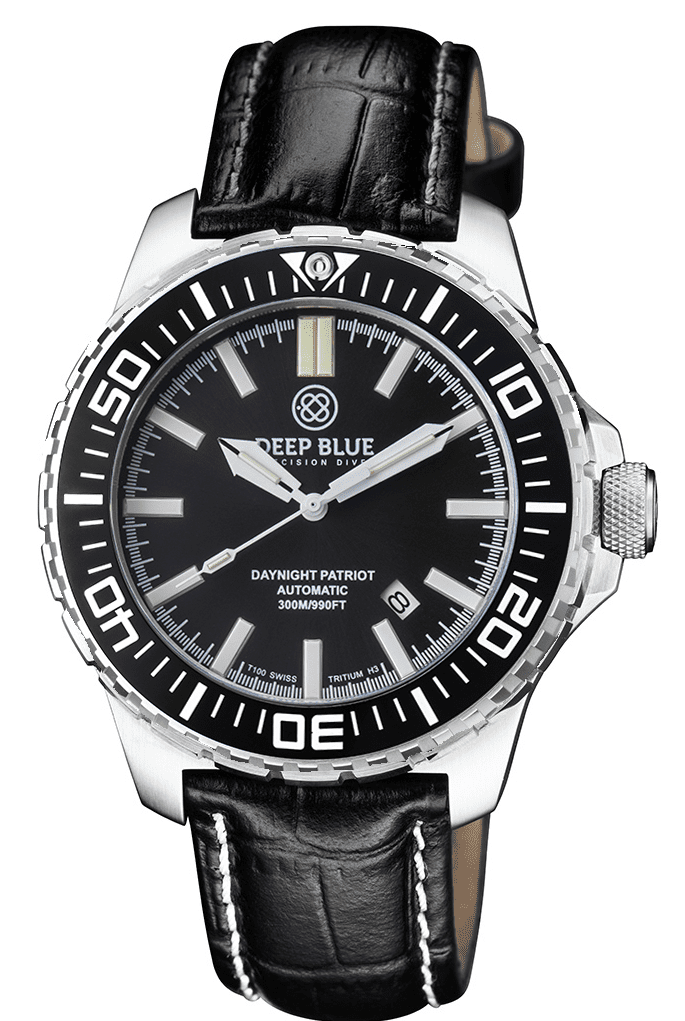 Genuine Leather Croco Black Strap