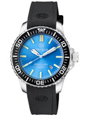 Daynight Patriot Black Ceramic Bezel - Ice Blue Dial - Blue/yellow Tubes Strap
