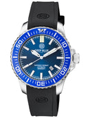 Daynight Patriot Light Blue Ceramic Bezel - Dark Blue Dial - Blue/yellow Tubes Strap