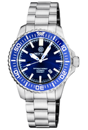 Daynight Patriot Dark Blue Ceramic Bezel - Dark Blue Dial - Blue/yellow Tubes Bracelet
