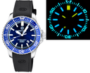 Daynight Patriot Dark Blue Ceramic Bezel - Dark Blue Dial - Blue/yellow Tubes Strap