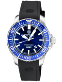 Daynight Patriot Dark Blue Ceramic Bezel - Dark Blue Dial - Blue/yellow Tubes Strap