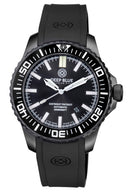 Daynight Patriot PVD Black Case Black Ceramic Bezel - Black Dial – 7 Color Tritium Tubes Strap