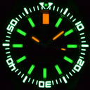Daynight Patriot PVD Black Case Black Ceramic Bezel - Black Dial - Green/orange Tubes Engineer Bracelet