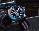 Daynight Patriot USA SS Case Tritium Tubes T-100 USA Flag Red,white, Blue Tritium Tubes T-100 Strap