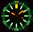 Daynight Patriot White Ceramic Bezel - Dark Blue Dial - Orange Hands - Green/orange Tubes Strap