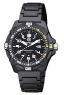 Daynight PC Tritium Diver Watch Black/ 1/4 Yellow