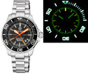 Daynight Recon GMT 2893 Swiss Automatic Tritium T-100 Black Ceramic Bezel - Black Dial 68 Tritium Tubes