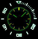 Daynight Recon GMT 2893 Swiss Automatic Tritium T-100 Black Ceramic Bezel - Black Dial 68 Tritium Tubes