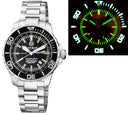Daynight Recon GMT 2893 Swiss Automatic Tritium T-100 Black Dial 66 Tritium Tubes