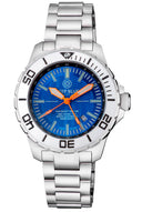 Daynight Recon GMT 2893 Swiss Automatic Tritium T-100 White Ceramic Bezel Light Blue Dial 68 Tritium Tubes