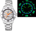 Daynight Recon GMT 2893 Swiss Automatic Tritium T-100 White Ceramic Bezel - White Dial 68 Tritium Tubes