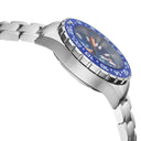 Daynight Rescue GMT T-100 Swiss Auto Sellita Sw-330-1 Black-blue Bezel/black Dial/white Hands