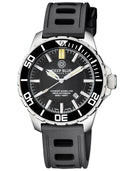 Daynight Scuba Tritium T-100 Swiss Automatic Black Dial Natural Rubber Strap
