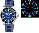 Daynight Scuba Tritium T-100 Swiss Automatic Dark Blue Dial Natural Rubber Strap