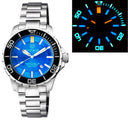 Very Rare Daynight Scuba Tritium T-100 Swiss Automatic Light Blue Dial
