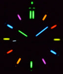 Daynight Stealth Ops Carbon Case Black Dial 6 Colors Cylindrical Tritium Tubes Automatic Watch Screw Down Crown