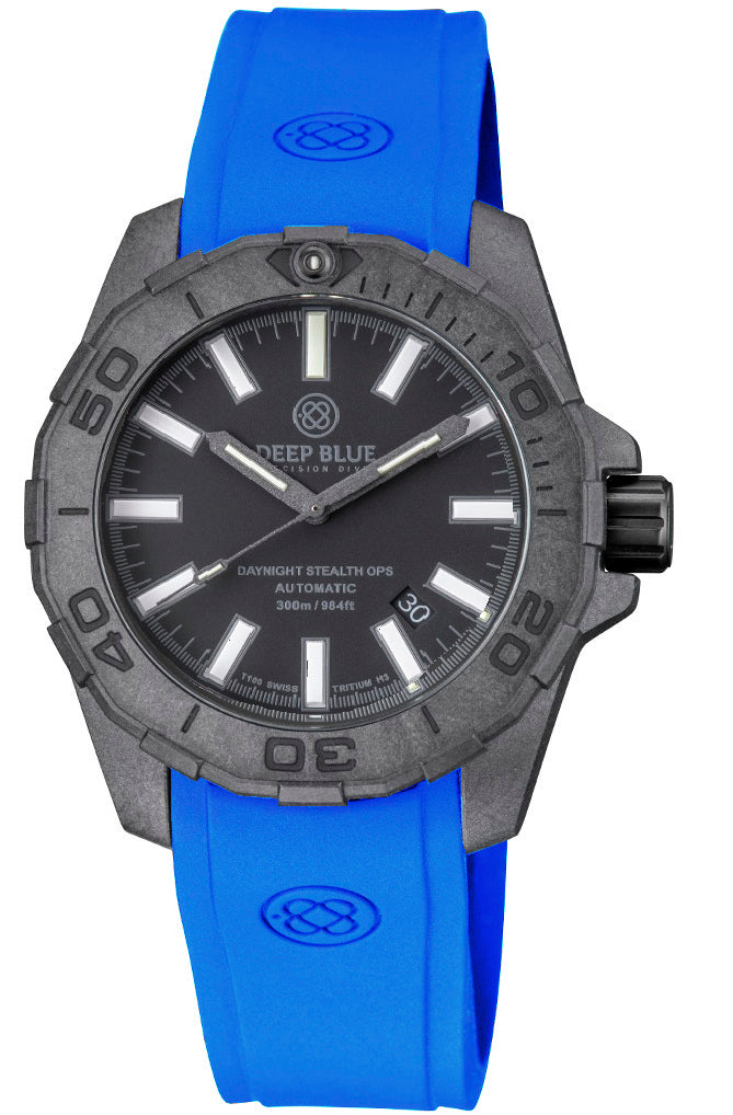 Custom Fit Light Blue Silicon Strap DB Logo