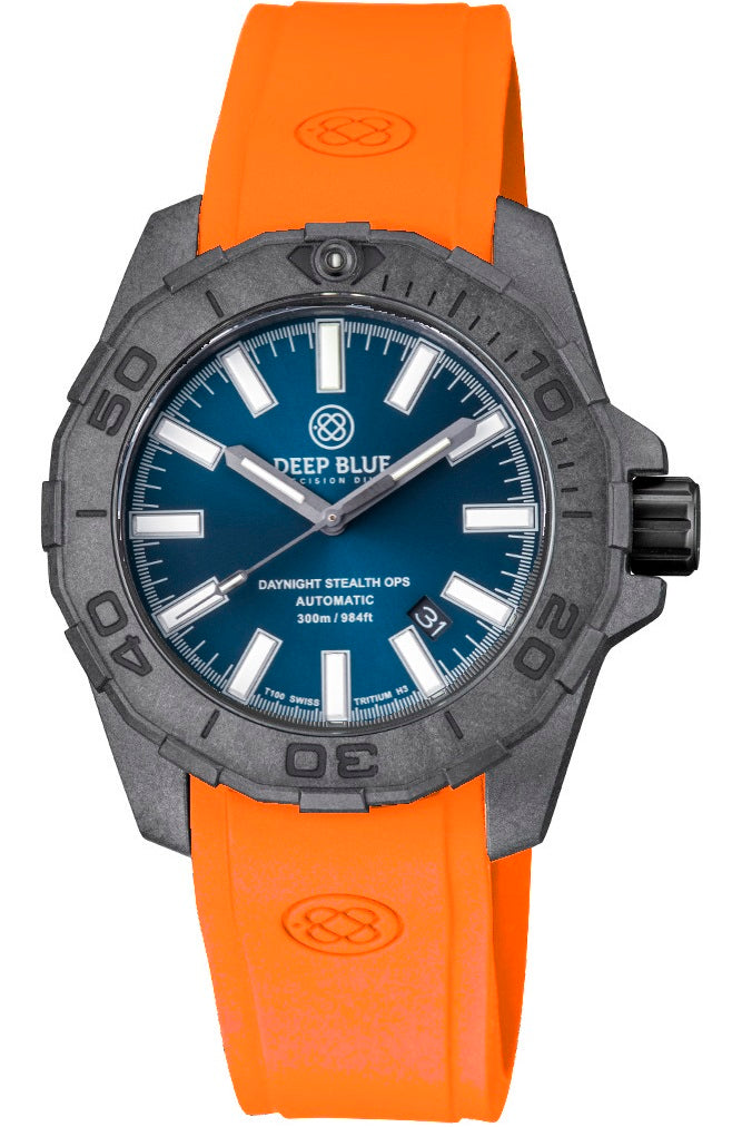 Custom Fit Orange Silicon Strap DB Logo